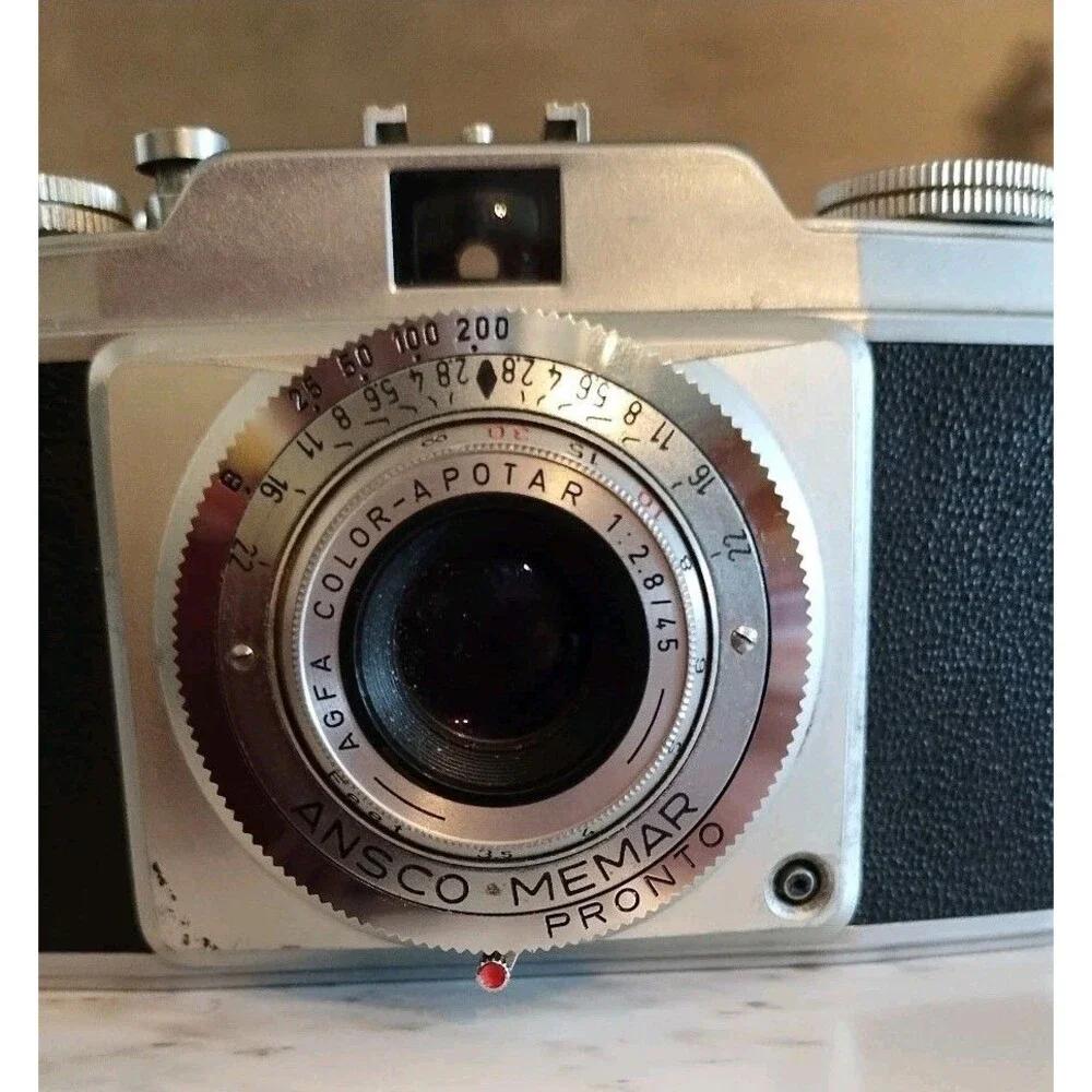 Vintage Ansco Memar Pronto 35mm Rangefinder Camera Germany Untested